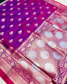 Purple Kanchipuram Soft Silk Saree