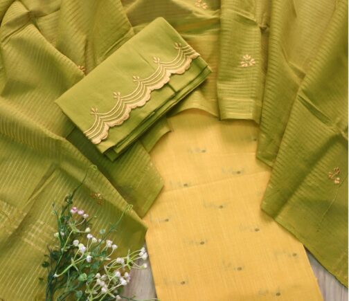 Three Piece Embroiderd Dress Material - Image 2