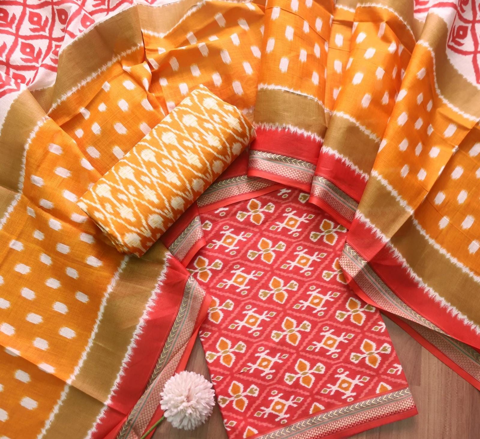 Cotton Unstiched Dress material