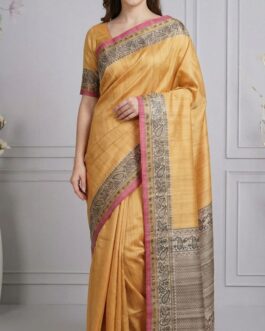 Beautiful Tussar Silk Saree